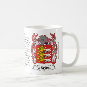 Café Caneca da brasão da família de Obrien