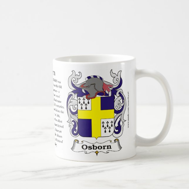 Café Caneca da brasão da família de Osborn (Direita)