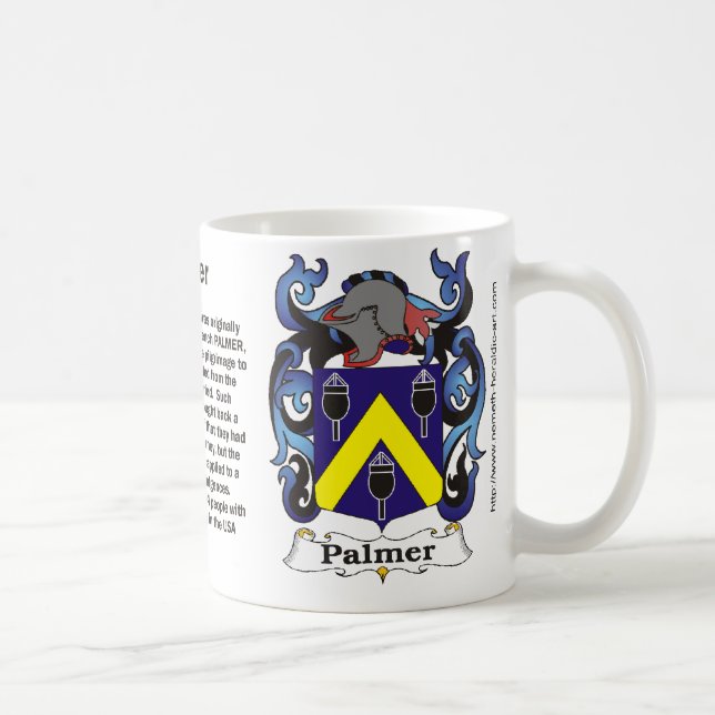 Café Caneca da brasão da família de Palmer (Direita)