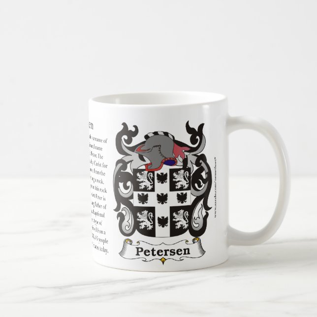Café Caneca da brasão da família de Petersen (Direita)