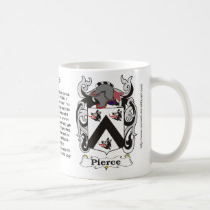 Café Caneca da brasão da família de Pierce