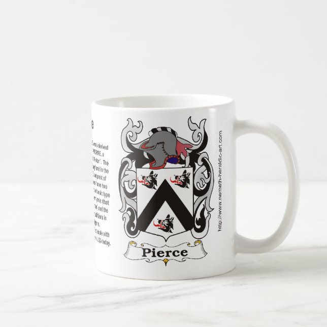 Café Caneca da brasão da família de Pierce (Direita)