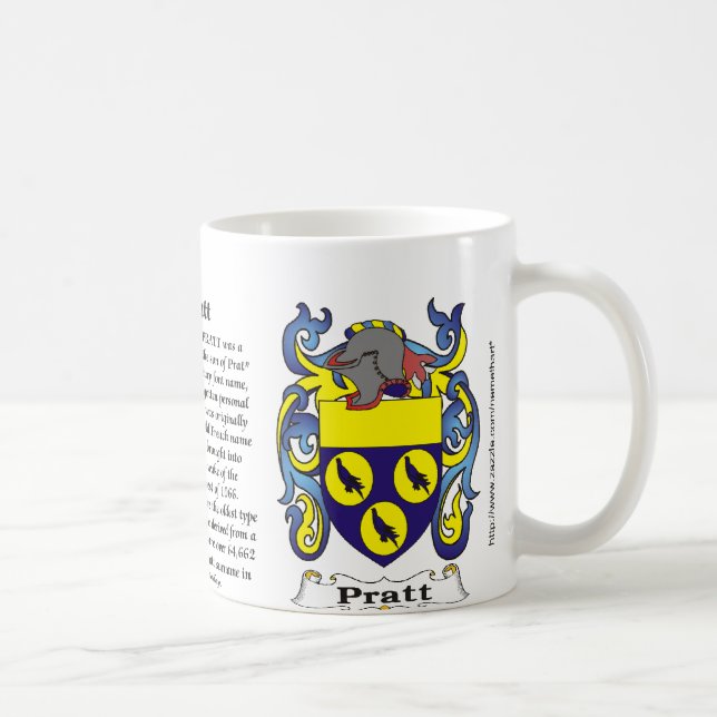Café Caneca da brasão da família de Pratt (Direita)