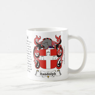 Café Caneca da brasão da família de Randolph