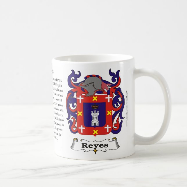 Café Caneca da brasão da família de Reyes (Direita)