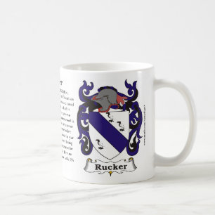 Café Caneca da brasão da família de Rucker