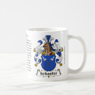 Café Caneca da brasão da família de Schaefer