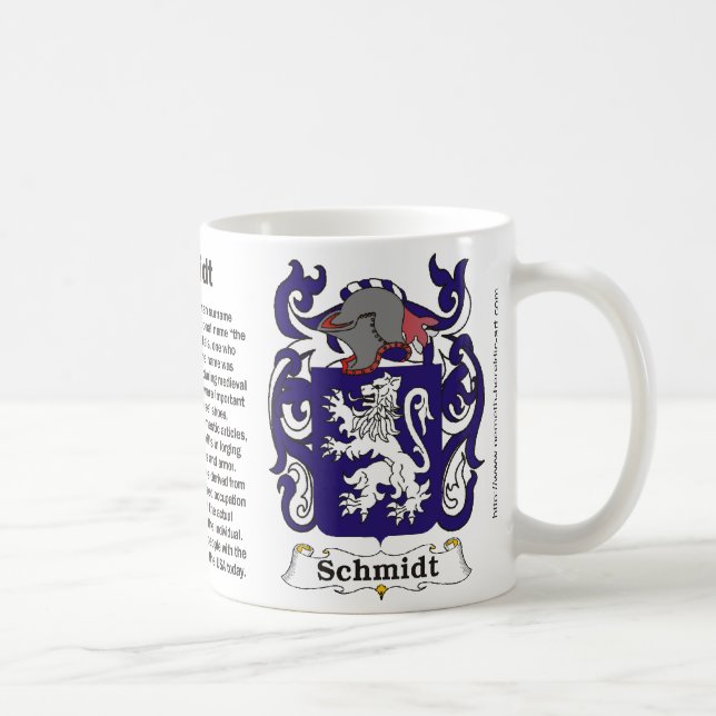 Café Caneca da brasão da família de Schmidt (Direita)