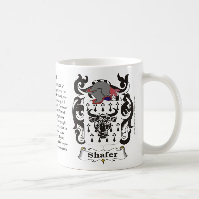 Café Caneca da brasão da família de Shafer (Direita)