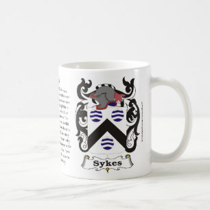 Café Caneca da brasão da família de Sykes