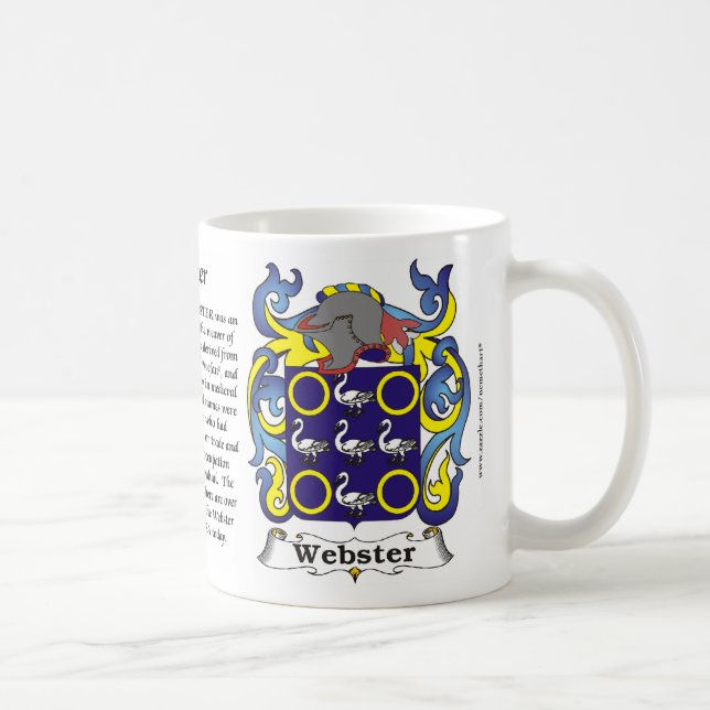 Café Caneca da brasão da família de Webster (Direita)
