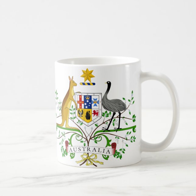 Café Caneca da brasão de Austrália (Direita)