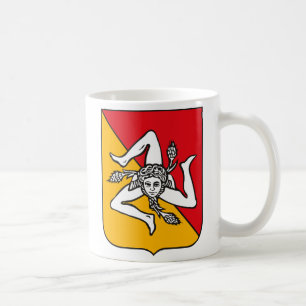 Café Caneca da brasão de Sicília