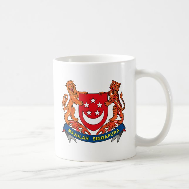 Café Caneca da brasão de Singapore (Direita)