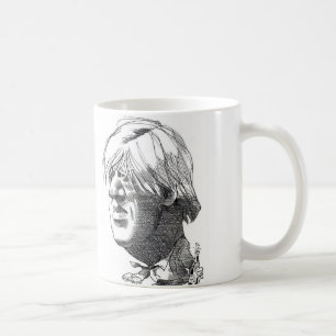 Café Caneca da caricatura de Boris Johnson
