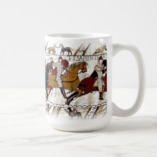 Café Caneca da cena da tapeçaria de Bayeux