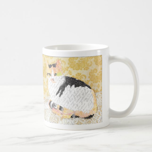 Café Caneca da colagem do gato de India (Direita)