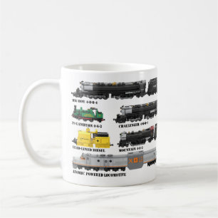 Café Caneca da Coleção de Trens