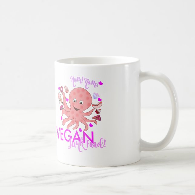 Café Caneca da COMIDA LIXO do VEGAN de Nom NoM (Direita)
