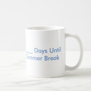 Café Caneca da contagem regressiva da ruptura de verão