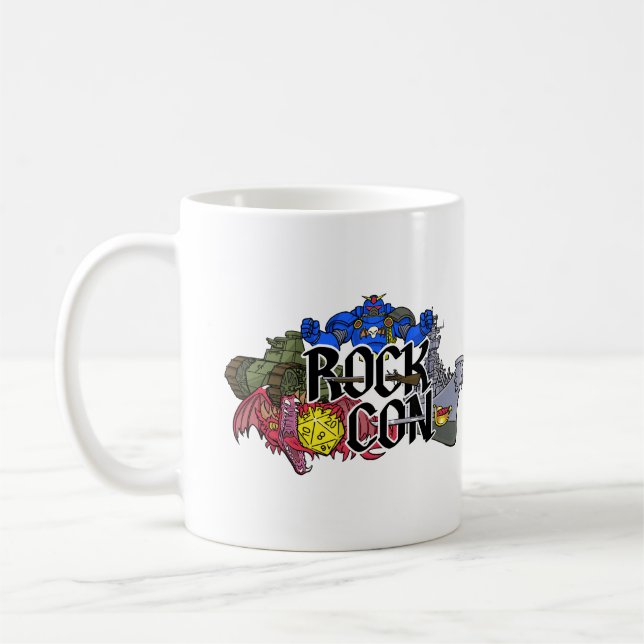 Café Caneca da Convenção de Jogos Rock-Con (Esquerda)