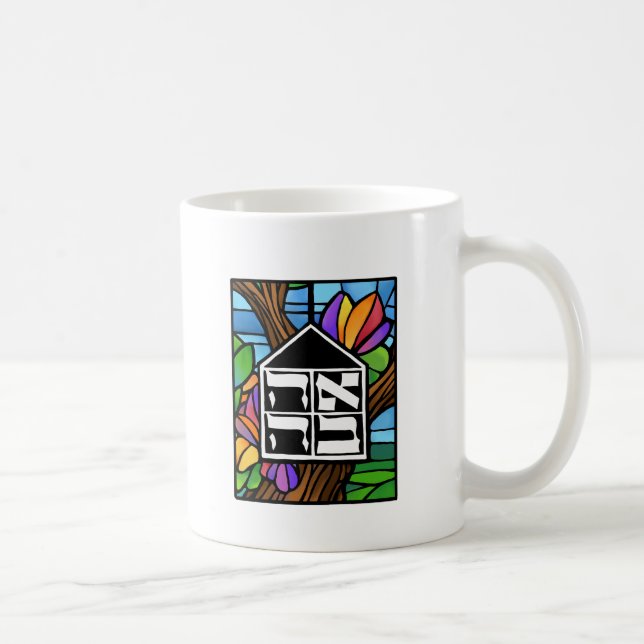 Café Caneca da cor de Beit Ahaversary 11oz (Direita)