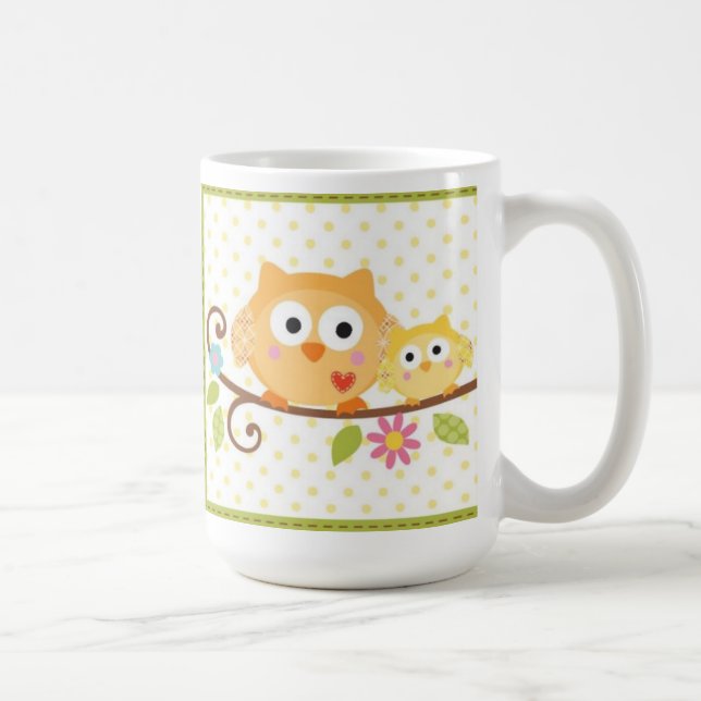 Café Caneca da coruja da árvore de Happi (Direita)