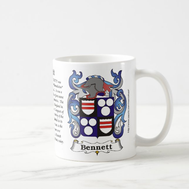 Café Caneca da crista da família de Bennett (Direita)