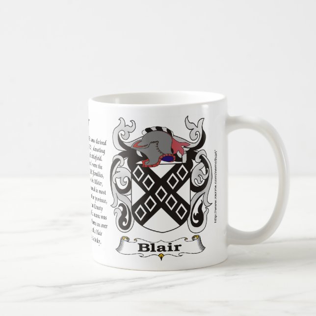 Café Caneca da crista da família de Blair (Direita)