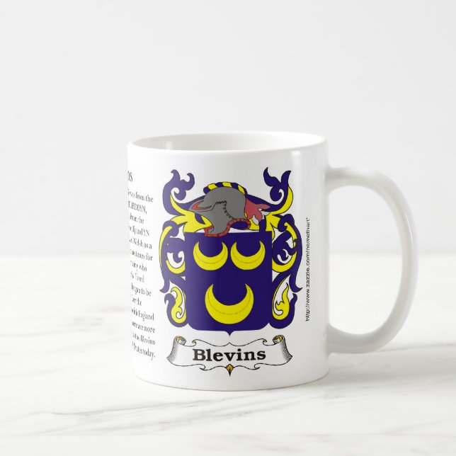 Café Caneca da crista da família de Blevins (Direita)