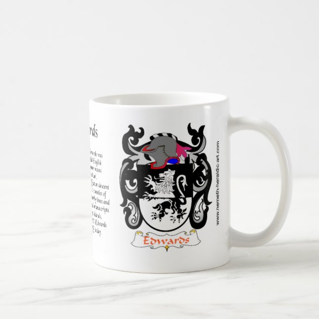 Café Caneca da crista da família de Edwards (Direita)