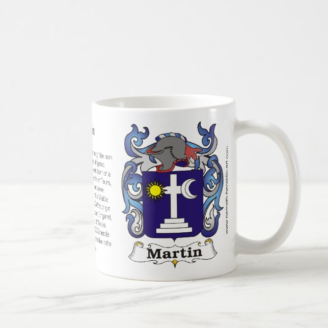 Café Caneca da crista da família de Martin (Direita)