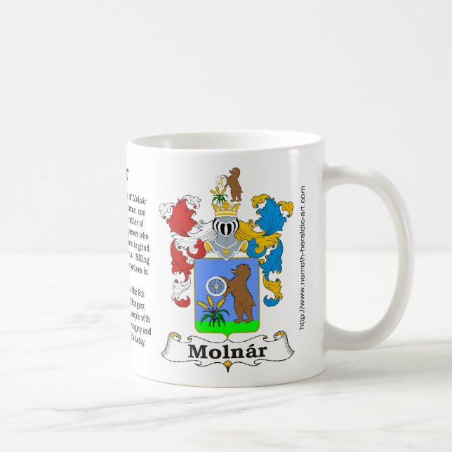 Café Caneca da crista da família de Molnar (Direita)