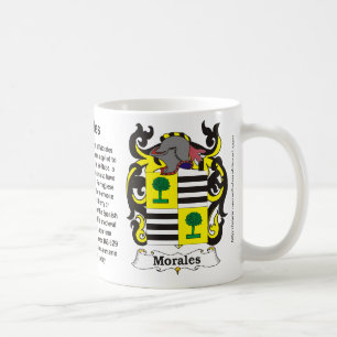 Café Caneca da crista da família de Morales