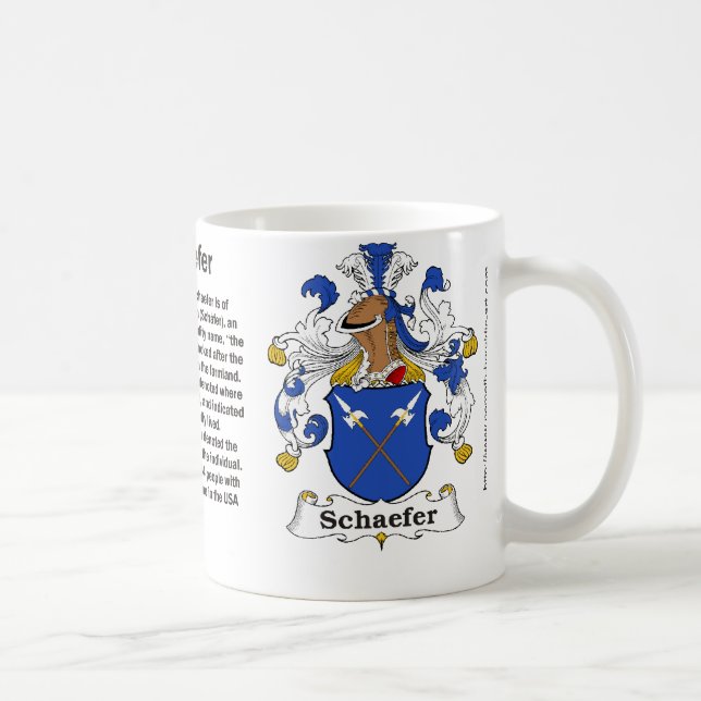 Café Caneca da crista da família de Schaefer (Direita)