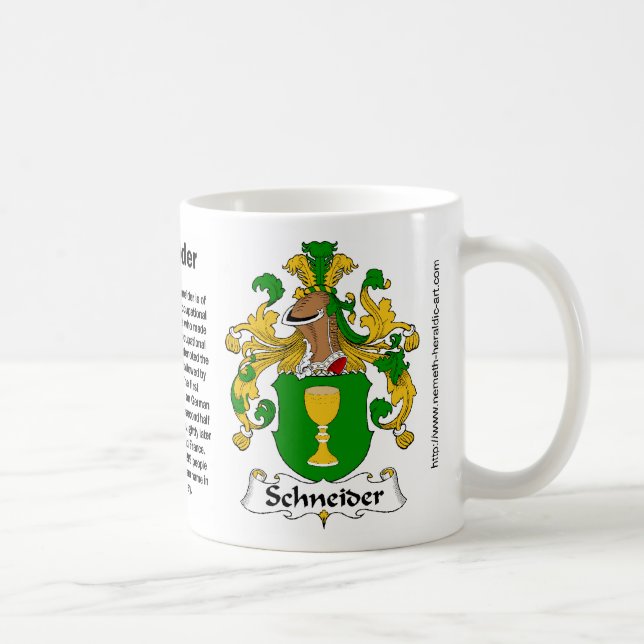 Café Caneca da crista da família de Schneider (Direita)