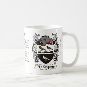 Café Caneca da crista da família de Thompson