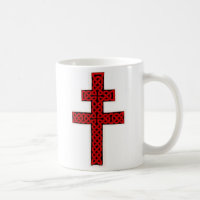 Caneca da cruz de Lorena do céltico