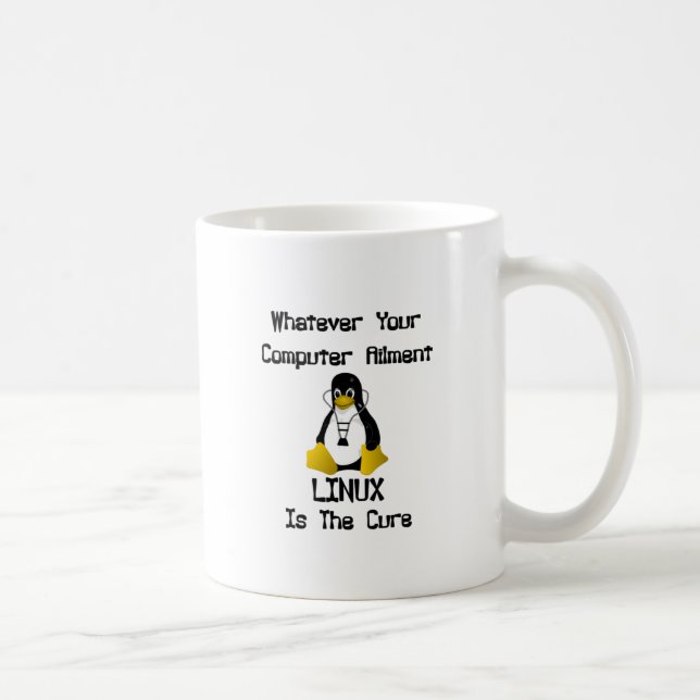 Café Caneca da cura de Linux (Direita)