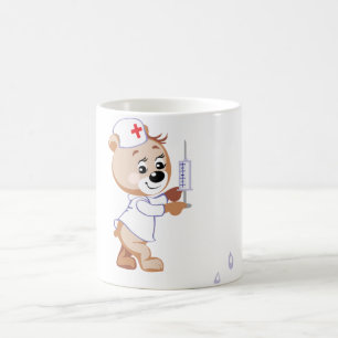 Café Caneca da enfermeira do urso de ursinho