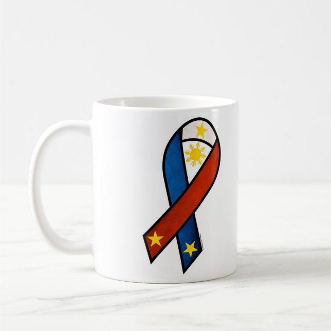 Café Caneca da fita do "apoio" de Pinoy (Esquerda)