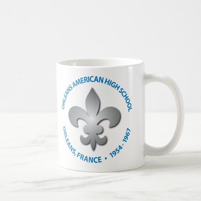 Café Caneca da flor de lis de OHS (Direita)