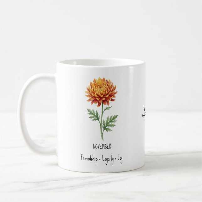Café Caneca da Flor de Nascimento de Novembro – Crisânt (Esquerda)