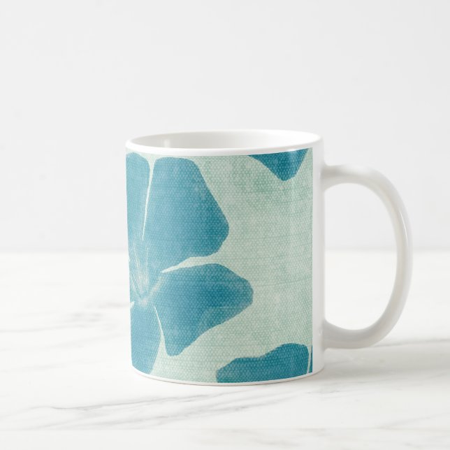 Café Caneca da flor de turquesa (Direita)