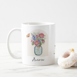 Café Caneca da Flor do Mês de Julho de Nascimento