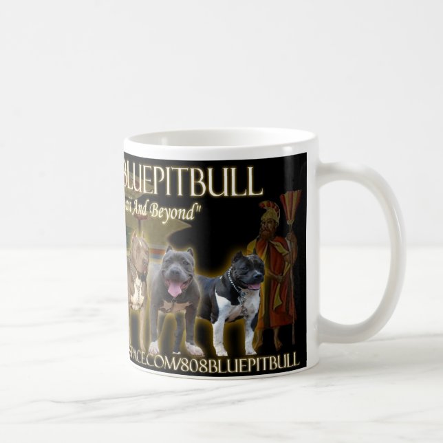 Café Caneca da formação de Pitbull de 808 azuis (Direita)