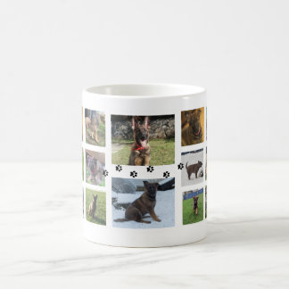 Café Caneca da foto da colagem do animal de estimação