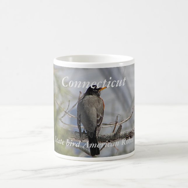 Café Caneca da foto do pássaro de estado de Connecticut (Centro)
