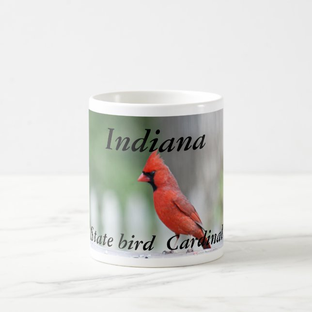 Café Caneca da foto do pássaro de estado de Indiana (Centro)
