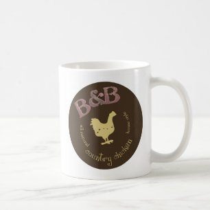 Café Caneca da galinha de B e de país de B